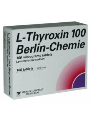 L - thyroxin. 0.100 mg. 100 tablets