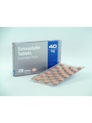 SIMVASTATIN. 40 mg. 28 tablets