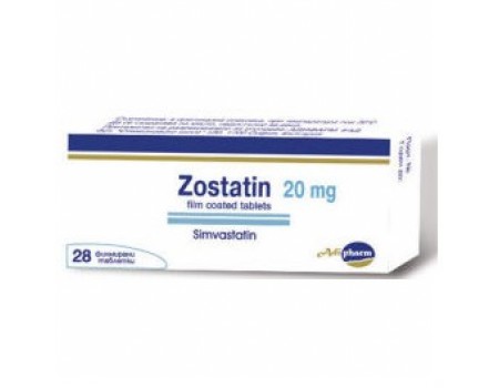 ZOSTATIN. 20 mg. 28 tablets