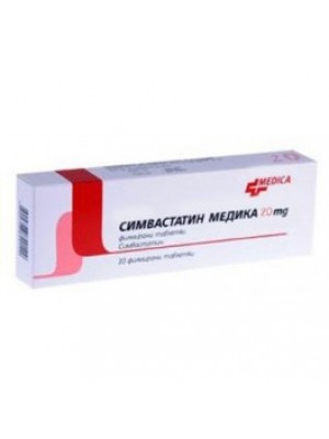 SIMVASTATIN. 20 mg. 30 tablets