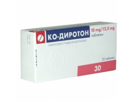 Co-DIROTON . 10 mg. / 12.5 mg tablets