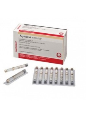 SEPTANEST adrenaline solution 68 mg. / 17 mcg. 50 pieces