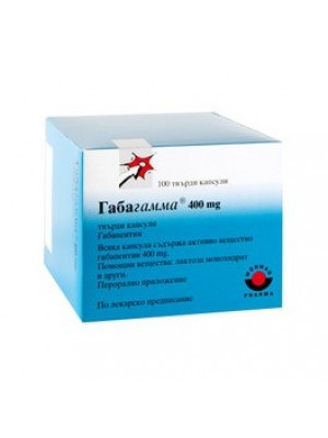 GABAGAMMA. 400 mg. 100.hard capsules