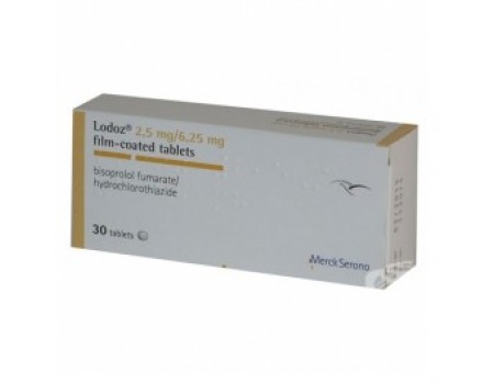 Lodoz. 2.5 mg. / 6.25 mg. 30 tablets
