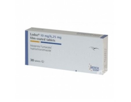 Lodoz. 10 mg. / 6.25 mg. 30 tablets