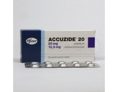 ACCUZIDE 20 mg ./12.5. 30 tablets