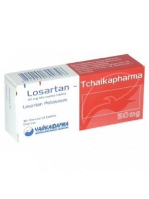 Losartan. 50 mg. 30 tablets