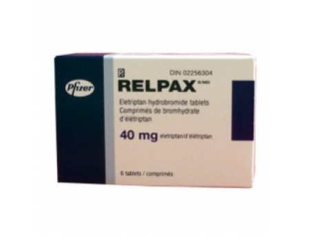 RELPAX. 40 mg. 6 tablets