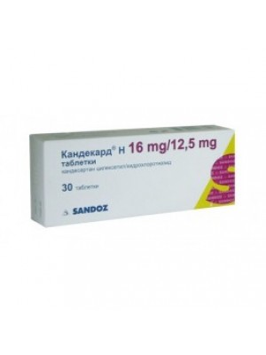 KANDEKARD H . 16 mg. / 12.5 mg table