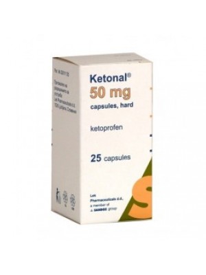 Ketonal. 50 mg. 25 capsules