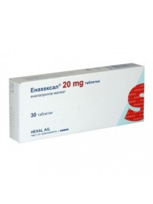 ENAHEXAL. 20 mg. 30 tablets