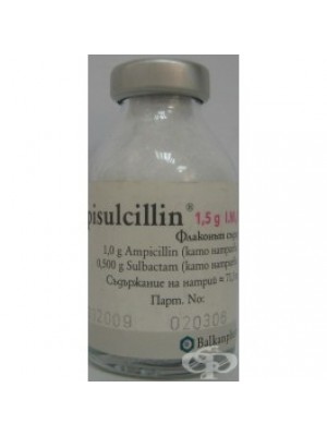 AMPISULCILLIN. 1.5 g, 1 vial