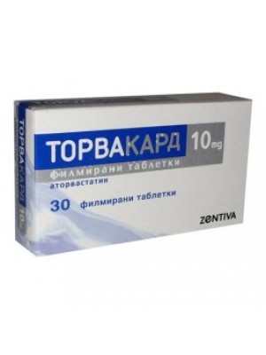 TORVACARD. 10 mg. 30 tablets