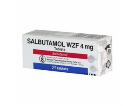SALBUTAMOL. 4 mg. 25 tablets
