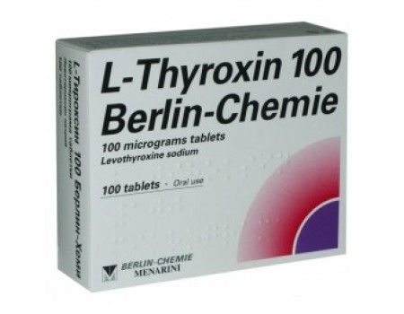 L - thyroxine. 0.100 mg. 100 tablets