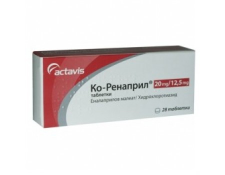 Co-RENAPRIL. 20 mg. / 12.5 mg. 28 tablets