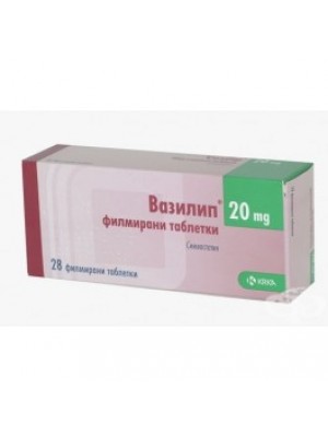 VASILIP. 20 mg. 28 tablets