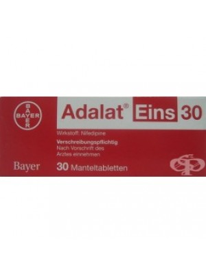 Adalat Eins. 30 mg. 30 tablets