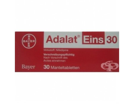 Adalat Eins. 30 mg. 30 tablets
