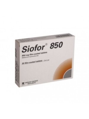 SIOFOR. 850 mg. 30 tablets