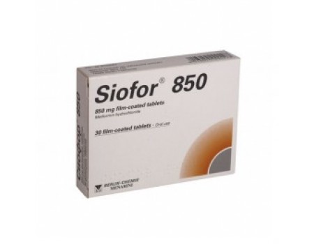 SIOFOR. 850 mg. 30 tablets