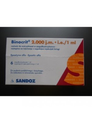 BINOCRIT. 2000 IU / 1. Ml. 6 syringes