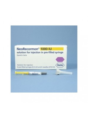 NEORECORMON. 1000 IU 0.3 ml. 6 syringes