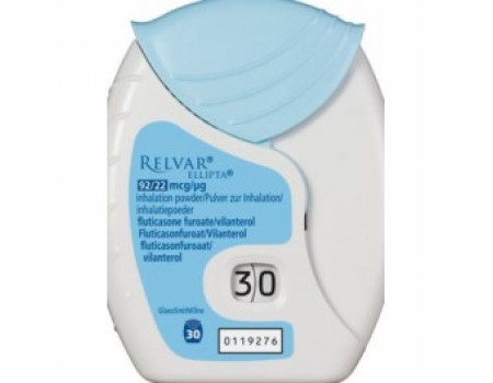 RELVAR ELIPTA inhalation powder 92 mcg. / 22 mcg. 30 doses