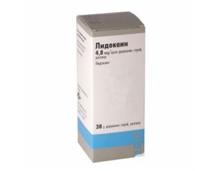 Lidocaine spray 38. g