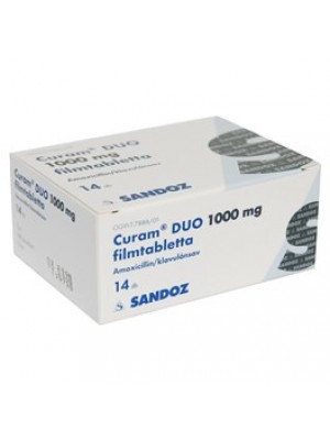 Curam. 1000 mg. 14 tablets