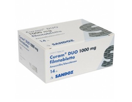 Curam. 1000 mg. 14 tablets