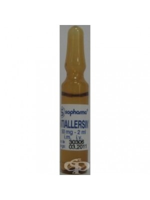 ANTIALERZIN 50 mg. 2 ml. 10 ampules