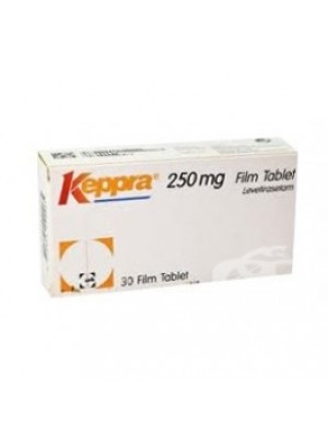 Keppra. 250 mg. 30 tablets
