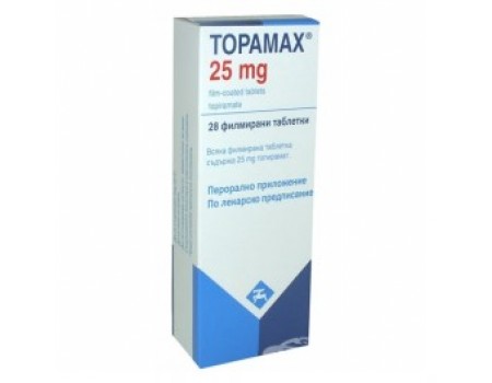 Topamax. 25 mg. 28 tablets