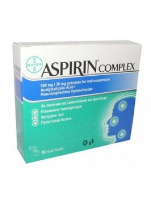 ASPIRIN COMPLEX. 500 mg. 10 sachets