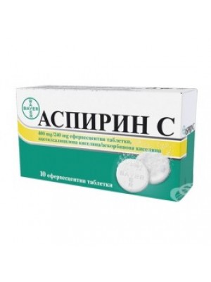 Aspirin plus vitamin C. 10 tablets