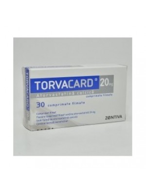 TORVACARD. 20 mg. 30 tablets