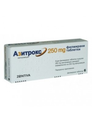 AZITROX . 250 mg. 6 tablets