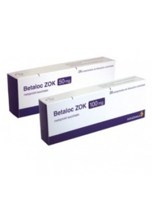 Betaloc ZOK 50 mg. 28 tablets