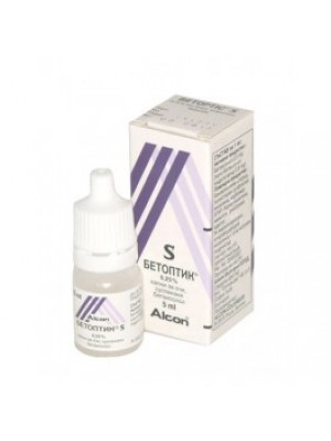 BETOPTIC S colir 0.25% 5 ml.