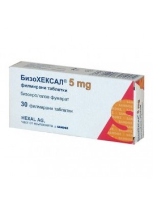 BISOHEXAL 5 mg. 30 tablets