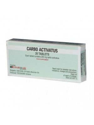 CARBO ACTIVATUS. 20 tablets