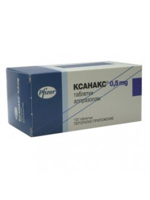 Xanax 0.5 mg. 100 tablets