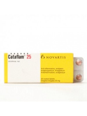 CATAFLAM 25 mg. 20 tablets