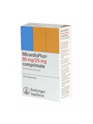 MICARDIS PLUS 80 mg. / 25 mg. 28 tablets