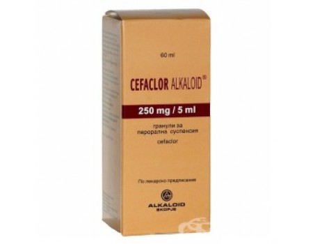 Cefaclor syrup 250 mg. / Ml 5. 60 ml.