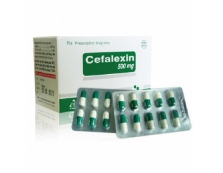 Cefalexin 500 mg. 20 capsules