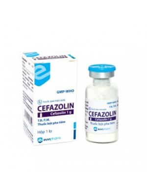 Cefazolin vial - 1 gram.
