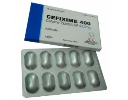 Cefixime 400 mg. 10 tablets