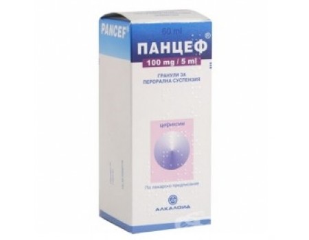 PANCEF 100 mg. / 5 ml. 60 ml.